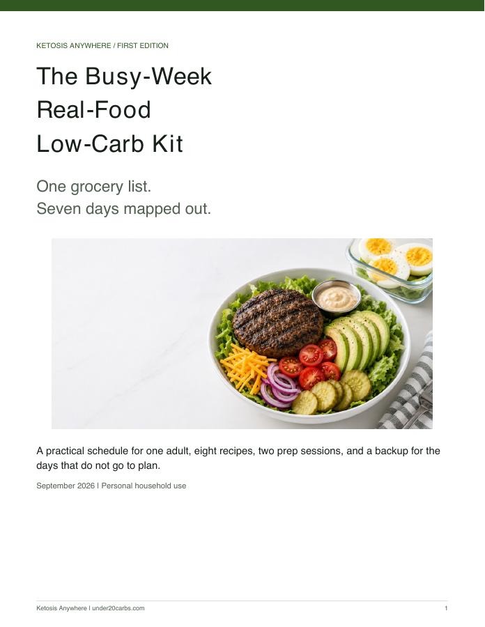 Cover of the Busy-Week Real-Food Low-Carb Kit